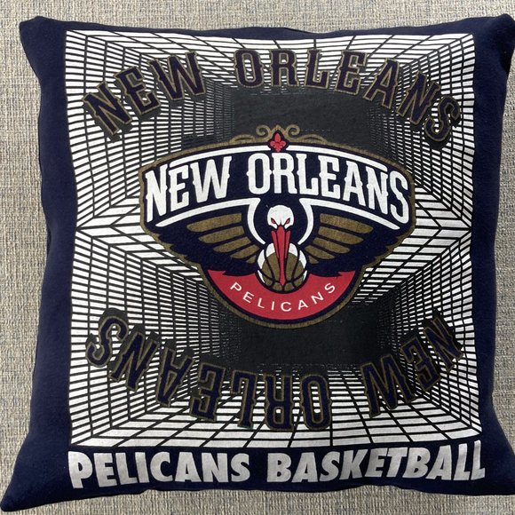 New Orleans Pelicans NBA 16X16 retro sports T-shirt THROW PILLOW COVER - Picture 9 of 12